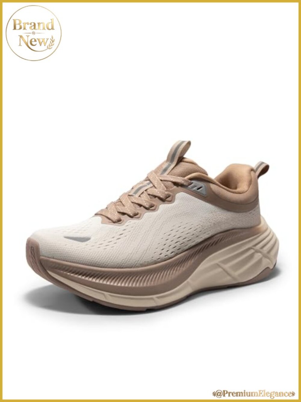 Women's Walking Shoes Cushioned EVA Mesh Athletic Sneakers Lace-Up